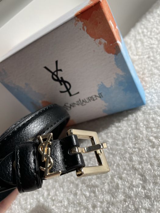 Колан естествена кожа в кутия *YSL*