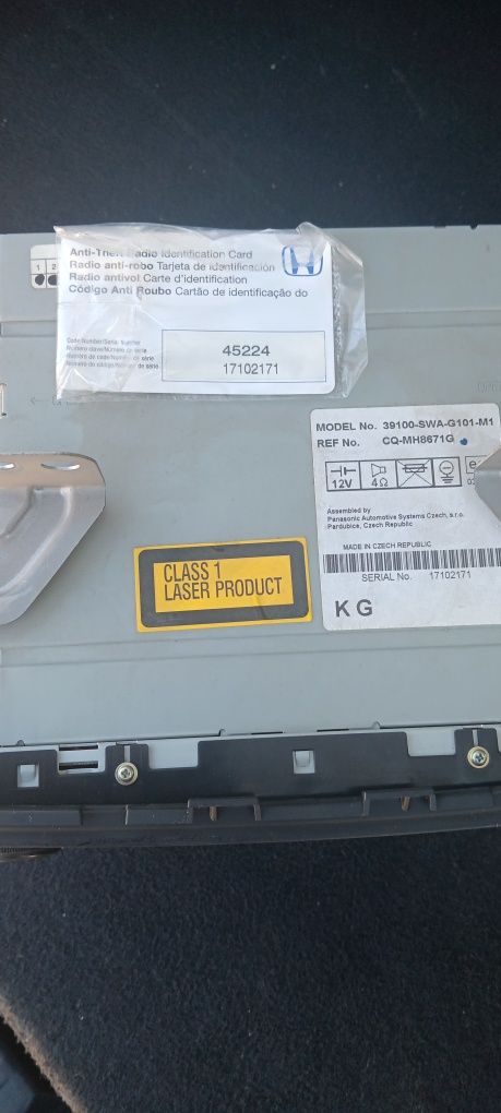 Cd player за Honda cr-v