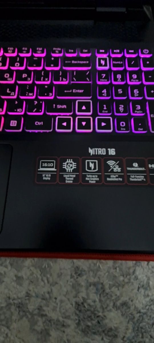 Игровой ноутбук Acer Nitro 16 RTX4050 6GB 12 ядер. Kaspi 0-0-12