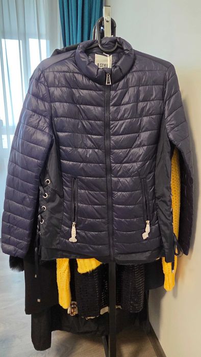 Тъмносиньо дамско яке