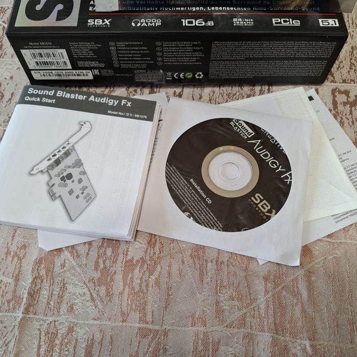 Creative Sound Blaster Audigy FX 5.1 PCI-E звукова карта