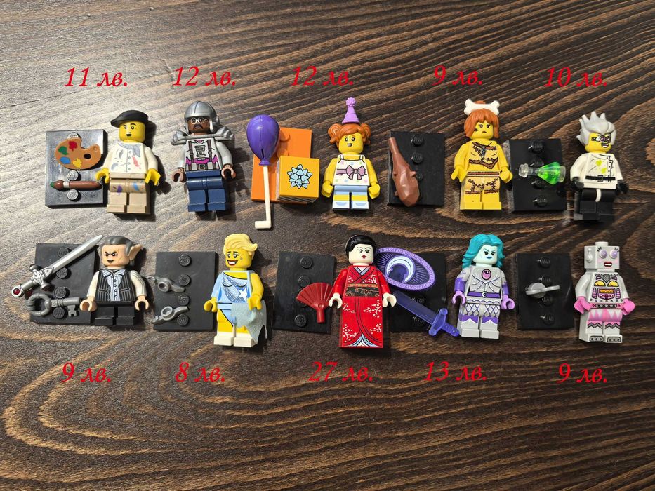LEGO колекционерски минифигурки и други (пирати, рицари):