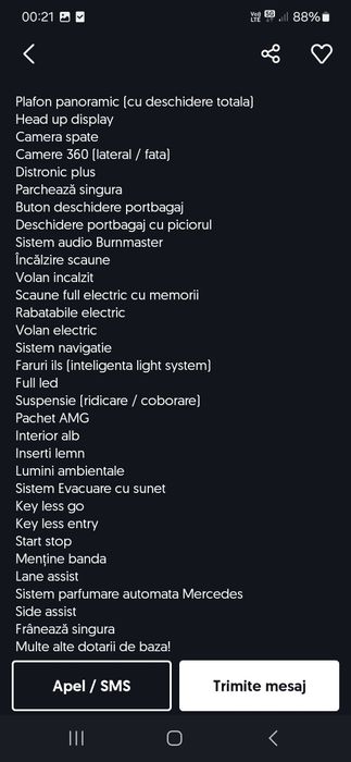 Mercedes-Benz C 300 Coupe Pachet AMG An 2018/ 75000 km