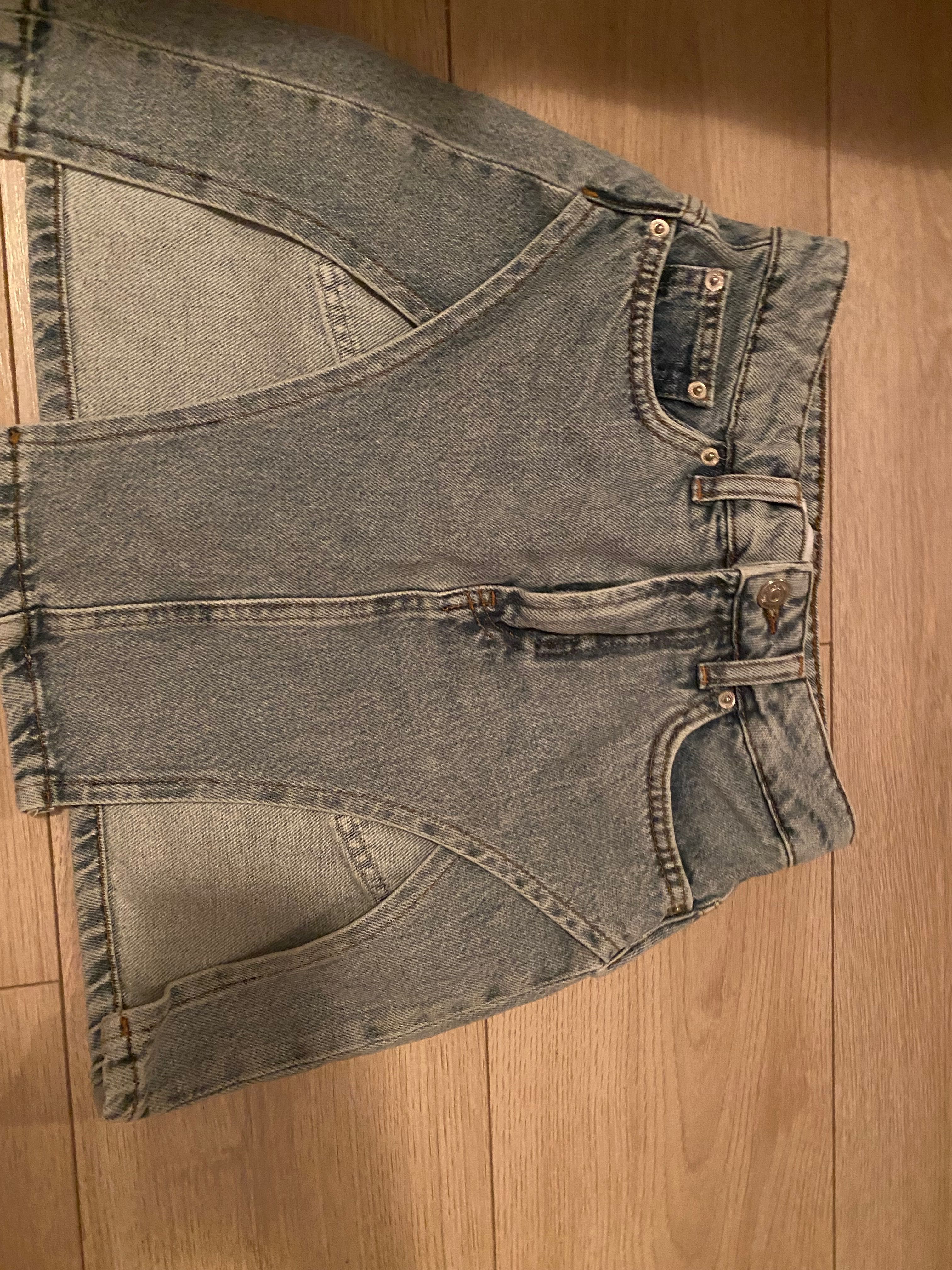 Marta İce Blue Mini Denim Skirt