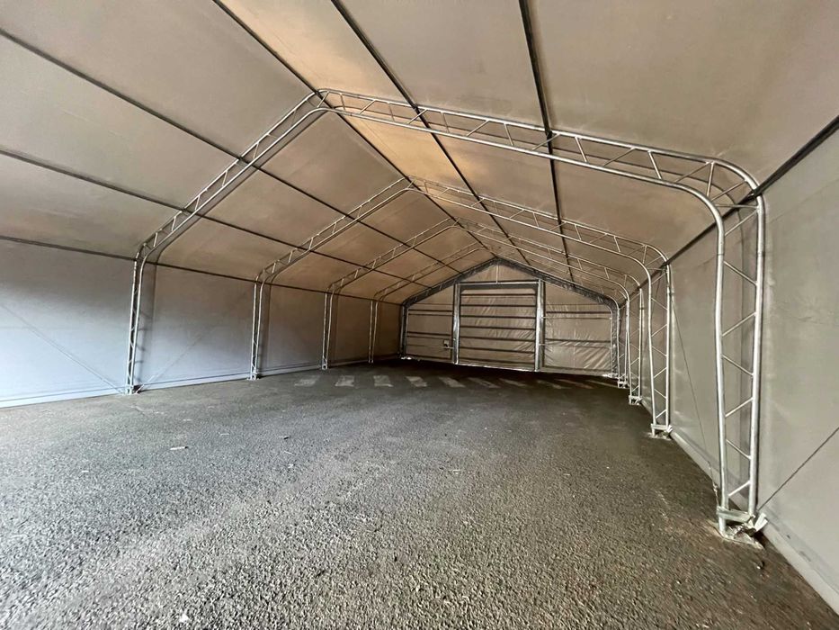 Cort depozitare tip casa cu structura dubla latime 10 m x lungime 12 m