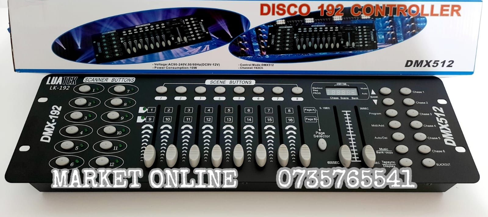 Controller DMX 512 Disco 192 canale Controller efecte lumini NOU