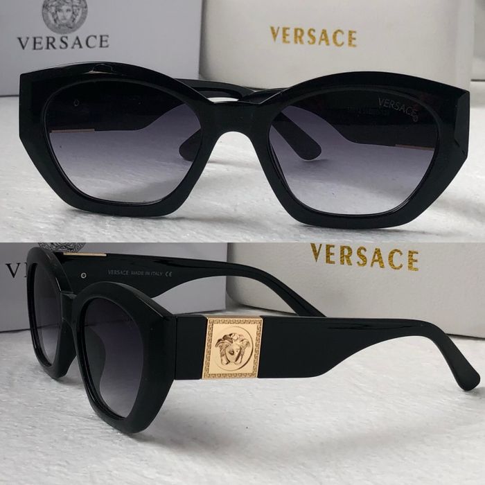 Дамски слънчеви очила котка многоъгълни 2 цвята черни