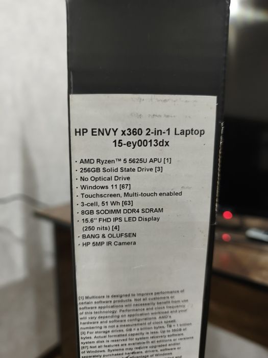 Hp envy x360 2 in 1 laptop 15.6