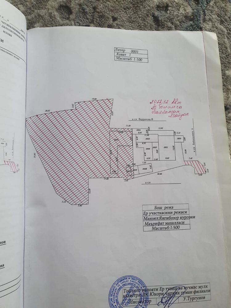 продается дом в центре поселка Янгибазар