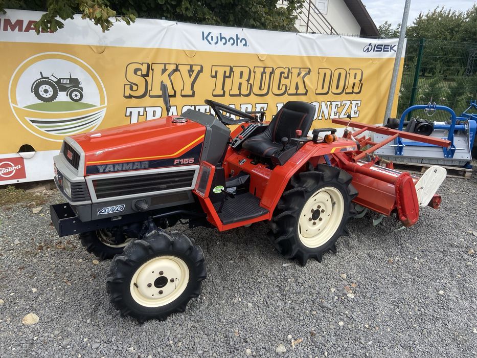 Tractor japonez Yanmar F155, 4x4, 15cp cu freza