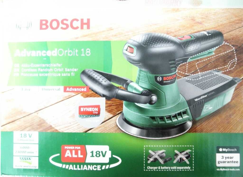 BOSCH AdvancedOrbit 18 ексцентършлайф без зарядно и без батерия