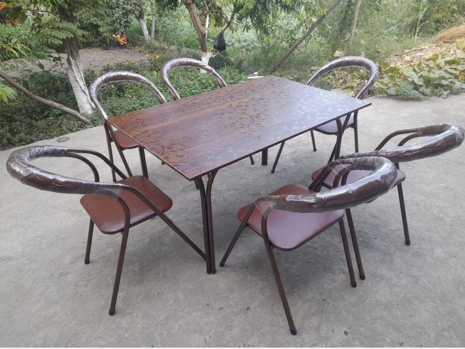 Стол стулья янги