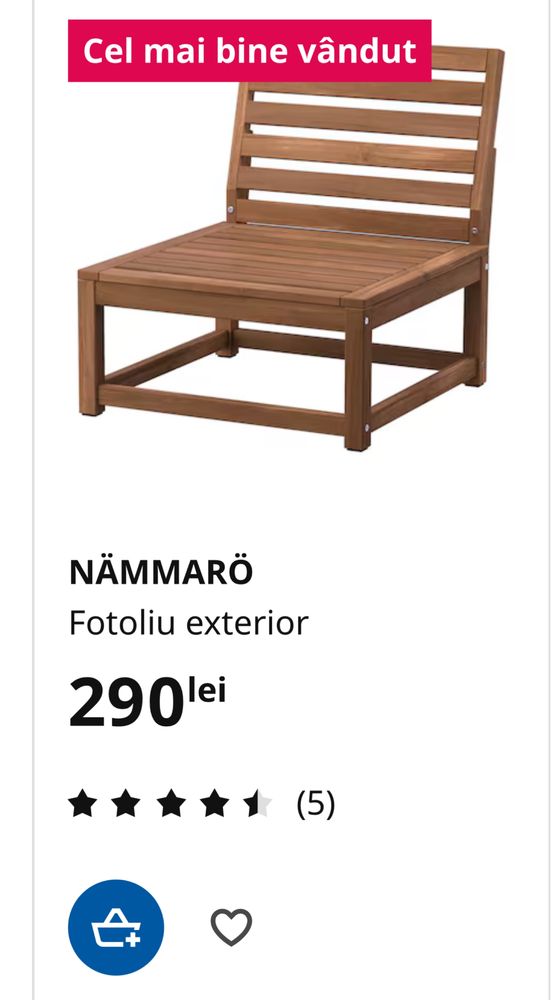 set terasa Ikea Nammaro