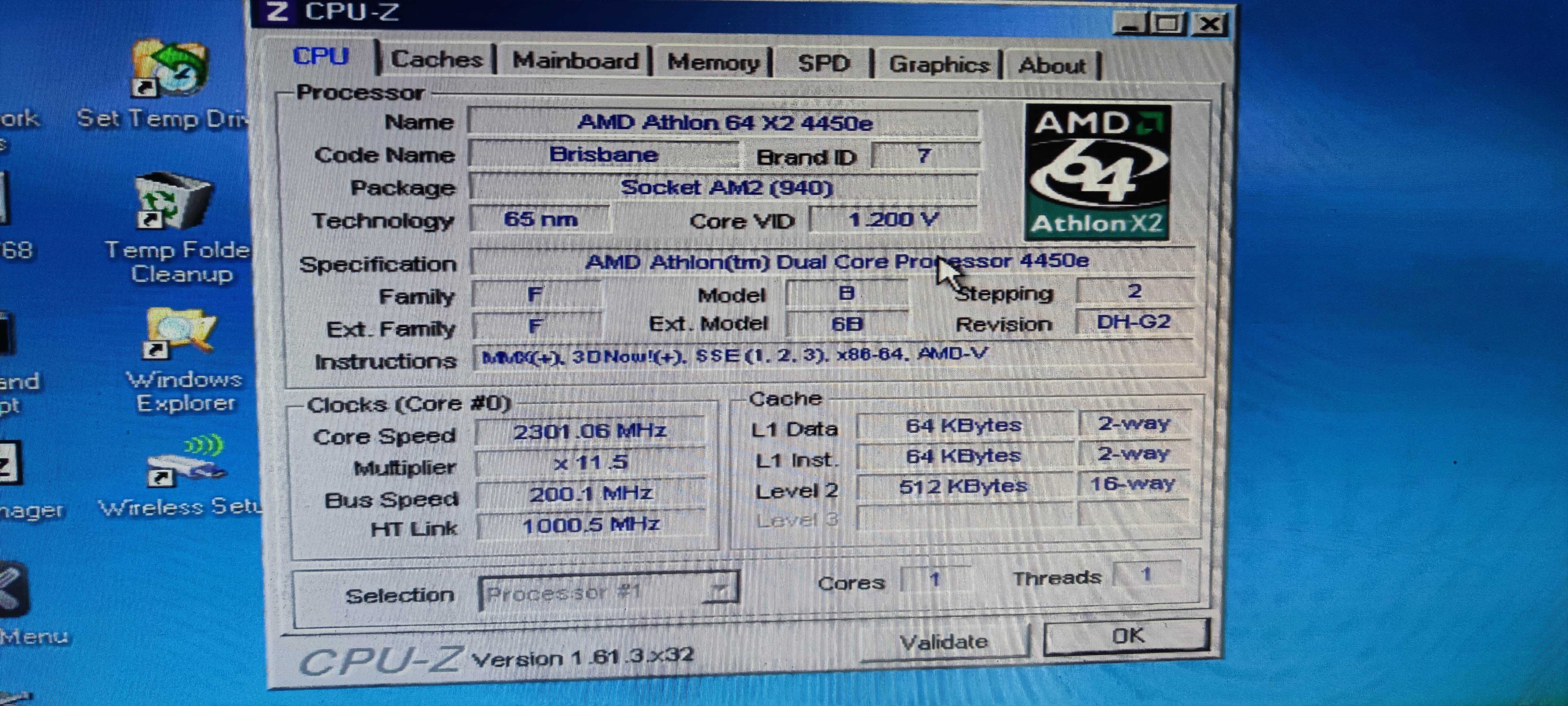 Vand RETRO kit AM2 Athlon 4450e/Phenom 9650 4GB DDR2 MB Nforce