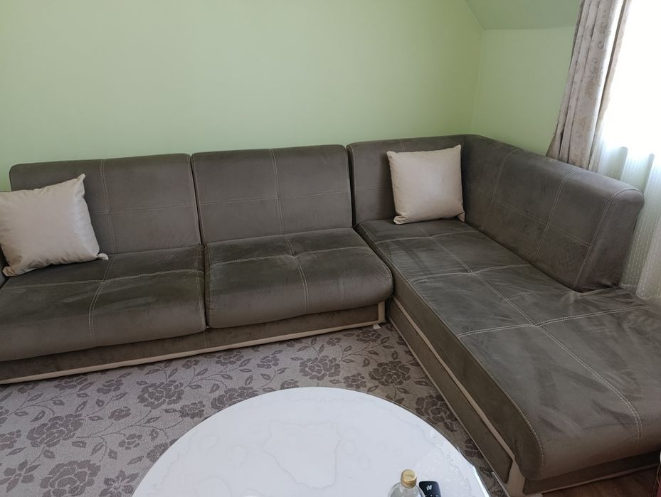 Ъглов диван с клик клак мехнизъм