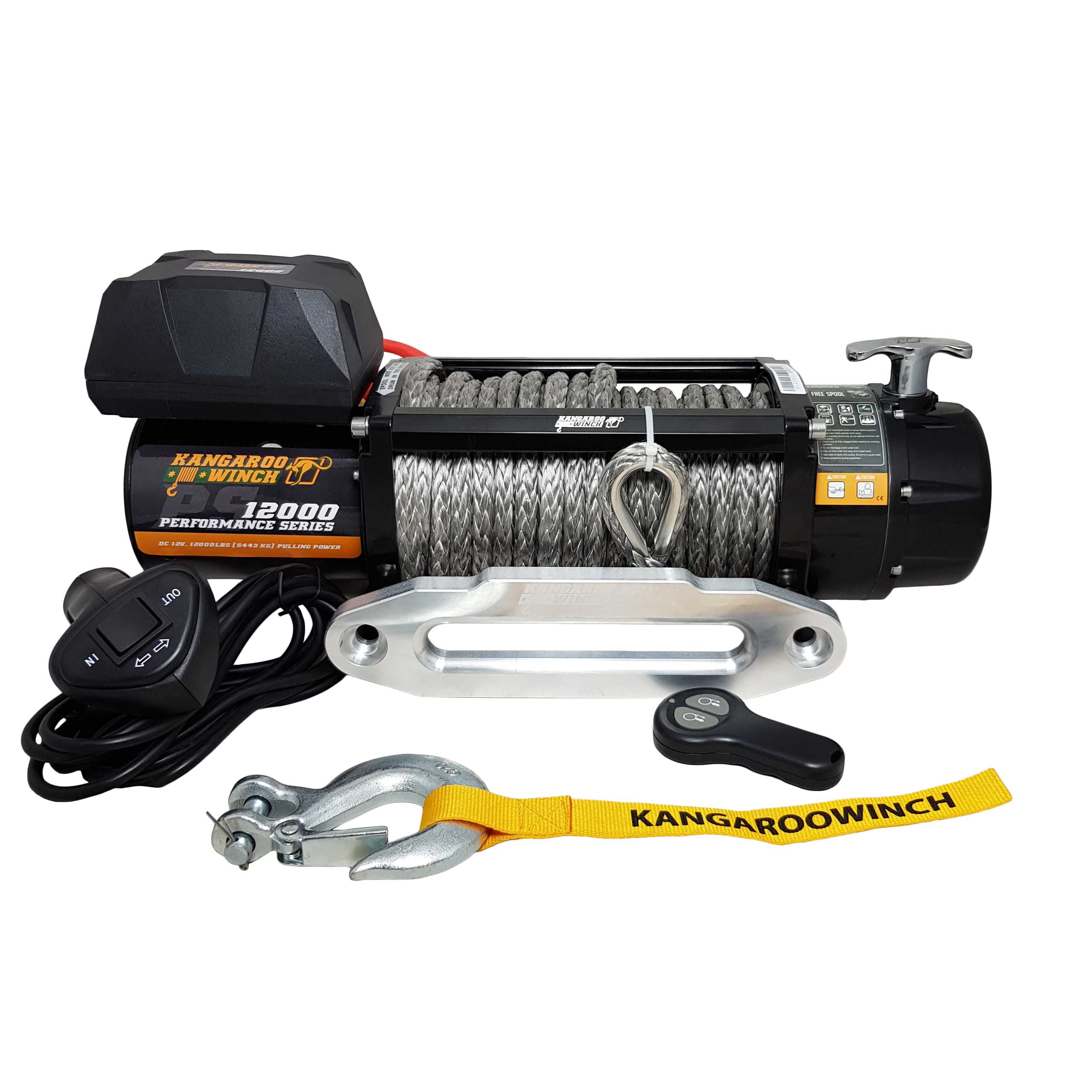 Лебедка KangarooWinch (PowerWinch) - K12000PS синтетично въже