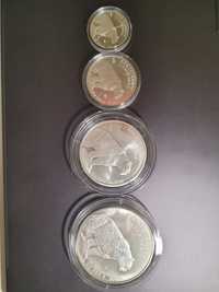 Монета серебряная инвестиционная барс 1,2,5,10 унцовые