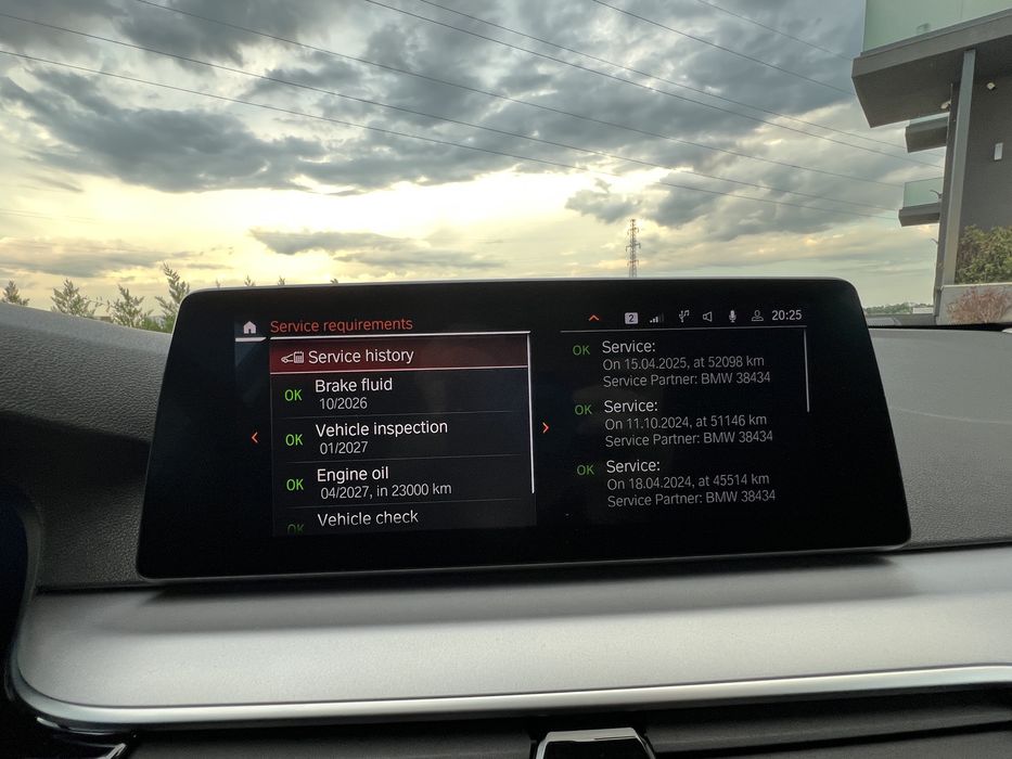 BMW SERIA 5 G30 520 Istoric BMW