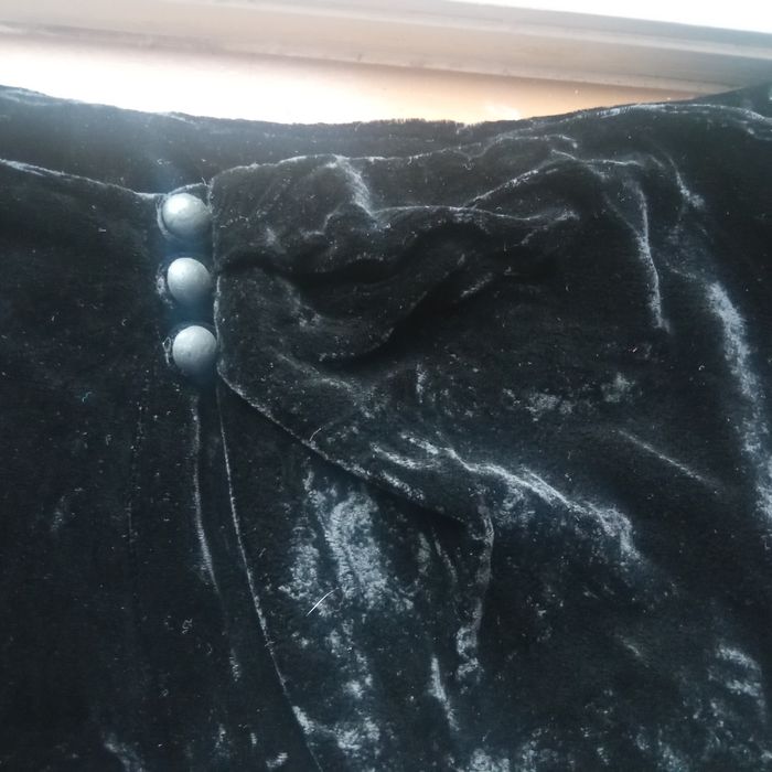 Продам черную бархатную юбку