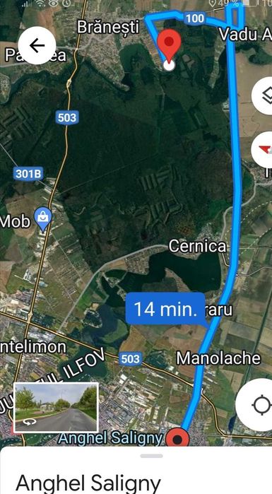 Branesti vanzare terenuri 764/1000mp CU UTILITATI langa lac si padure