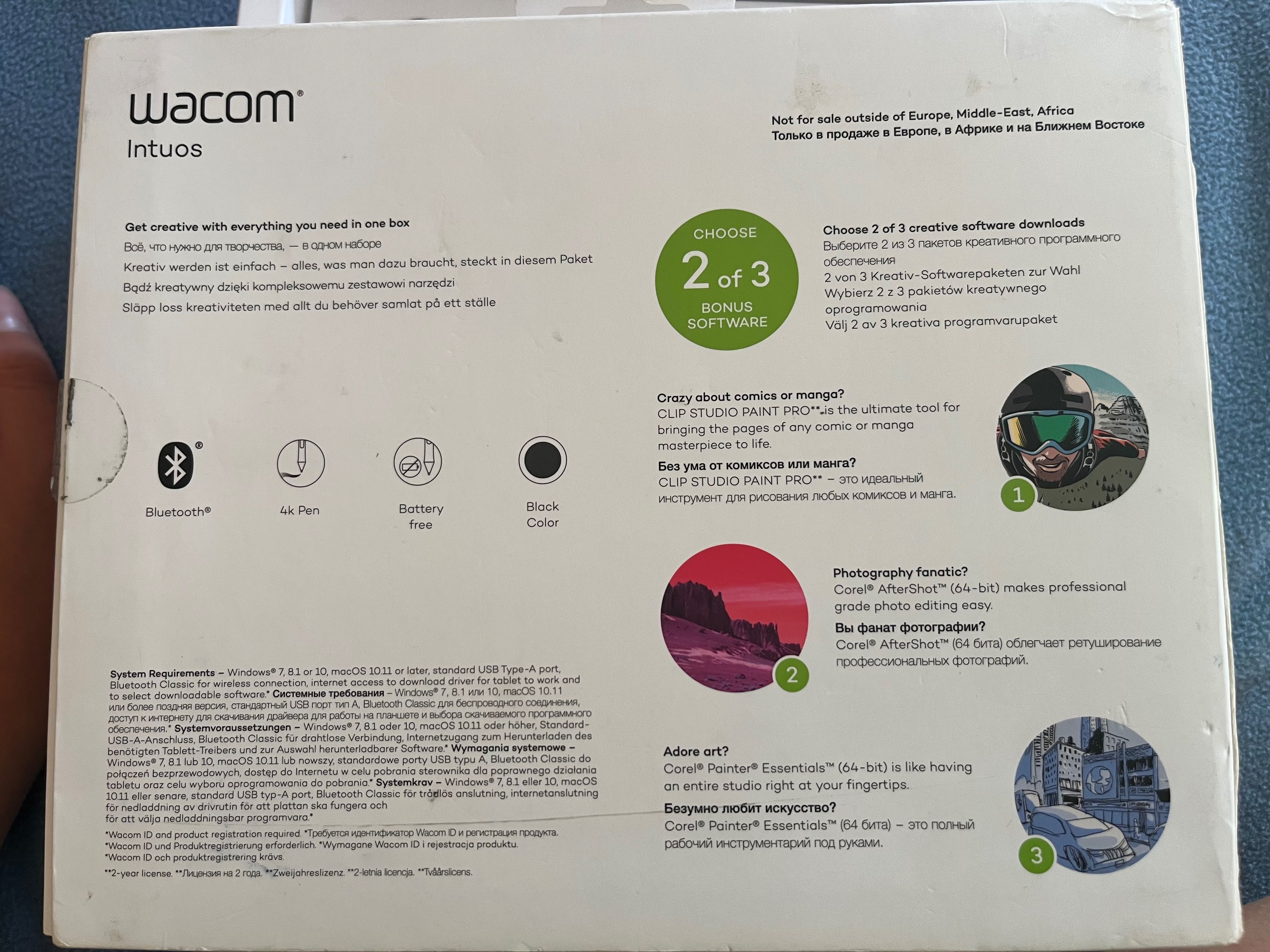 Таблет Wacom Intuos S