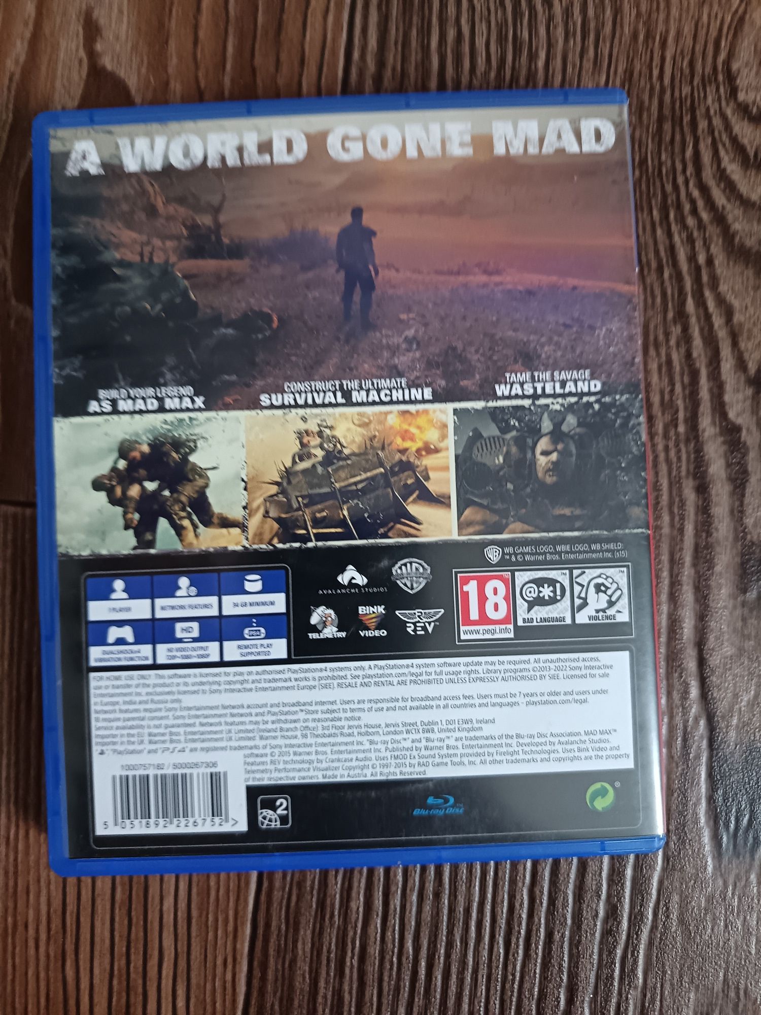 Обменяю MAD MAX на пс 4