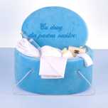 Set Complet Trusou Botez Cutie Catifea Personalizata