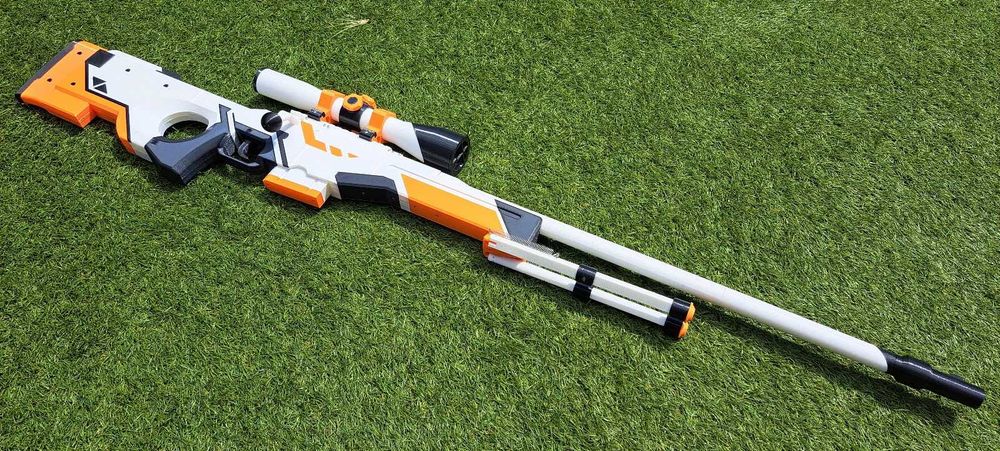 Machetă AWP Asiimov CS2 scară 1:1