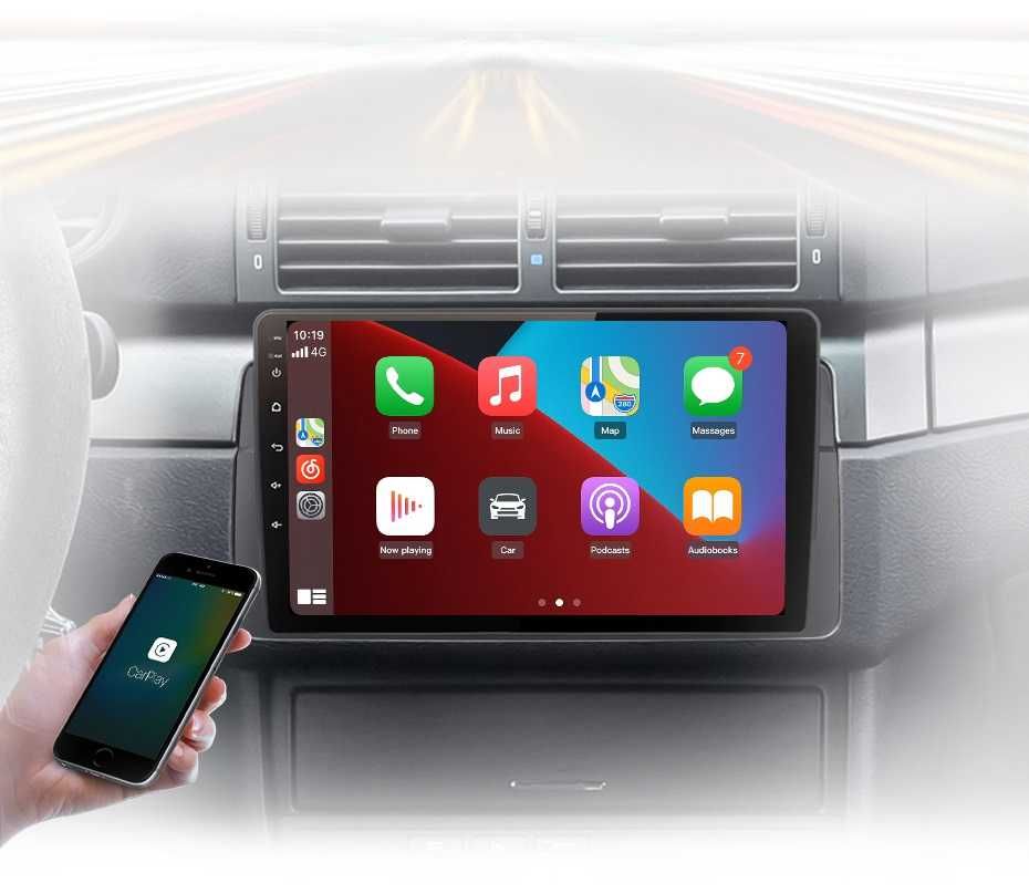 Navigatie Dedicata Android BMW Seria3 E46, 9Inch, Bluetooth, WiFi