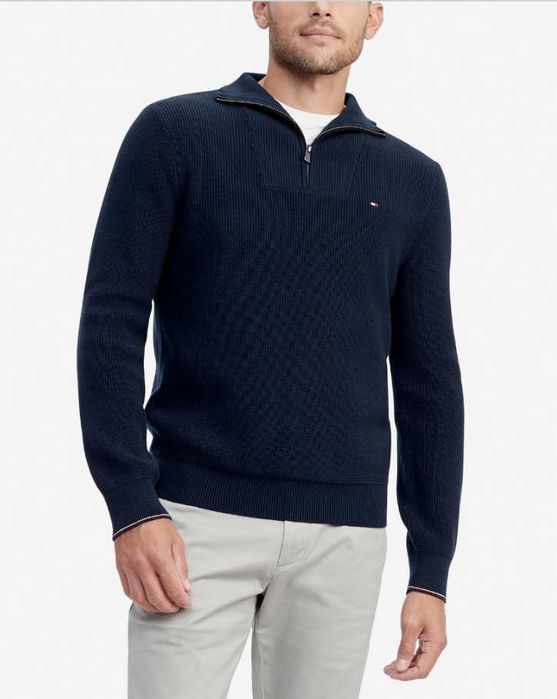 Pulover Tommy Hilfiger Quarter-Zip Knit masura S