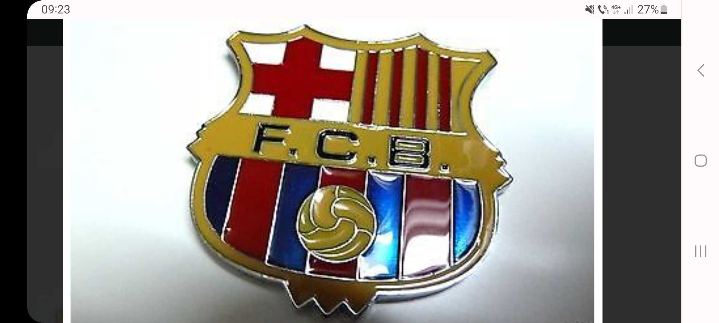 Sapca FCB-Fotbal      Barcelona,insigna de metal 3D,Originala,nouă