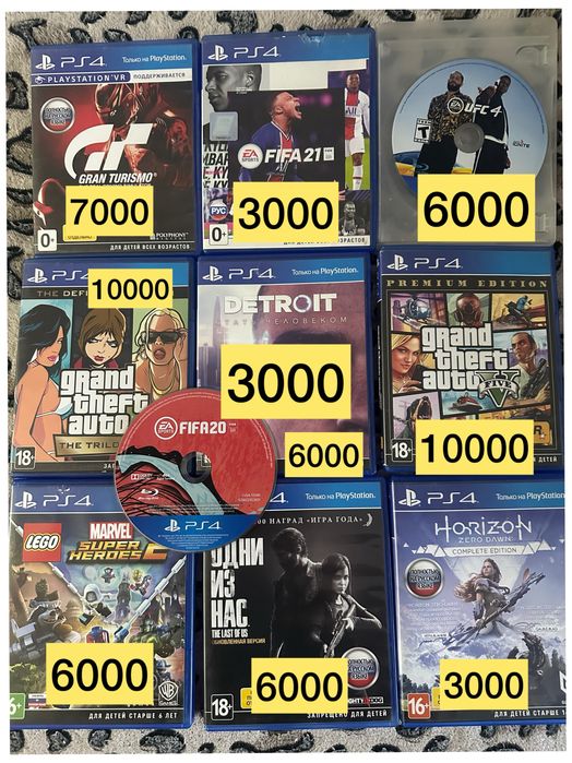 Диски на ps4 и ps5 тоже подходит