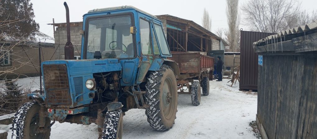 МТЗ-80 большая кабина.телега в комплекте