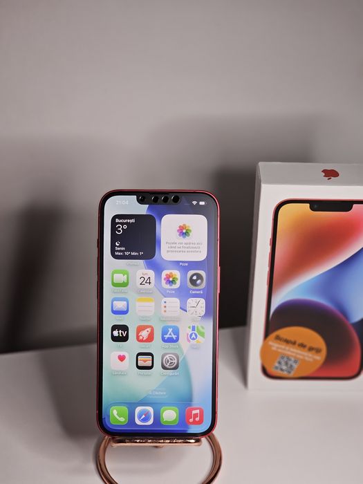 iPhone 14 Red Product 93% impecabil full box +huse/ folie / cablu