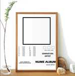 Tablou personalizat album muzical / piesa la comanda