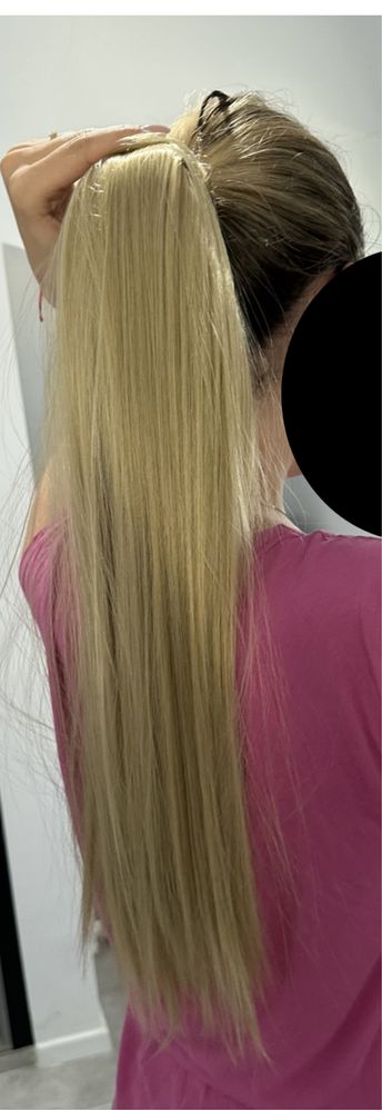 Extensii par coada (blond/saten/brunet)