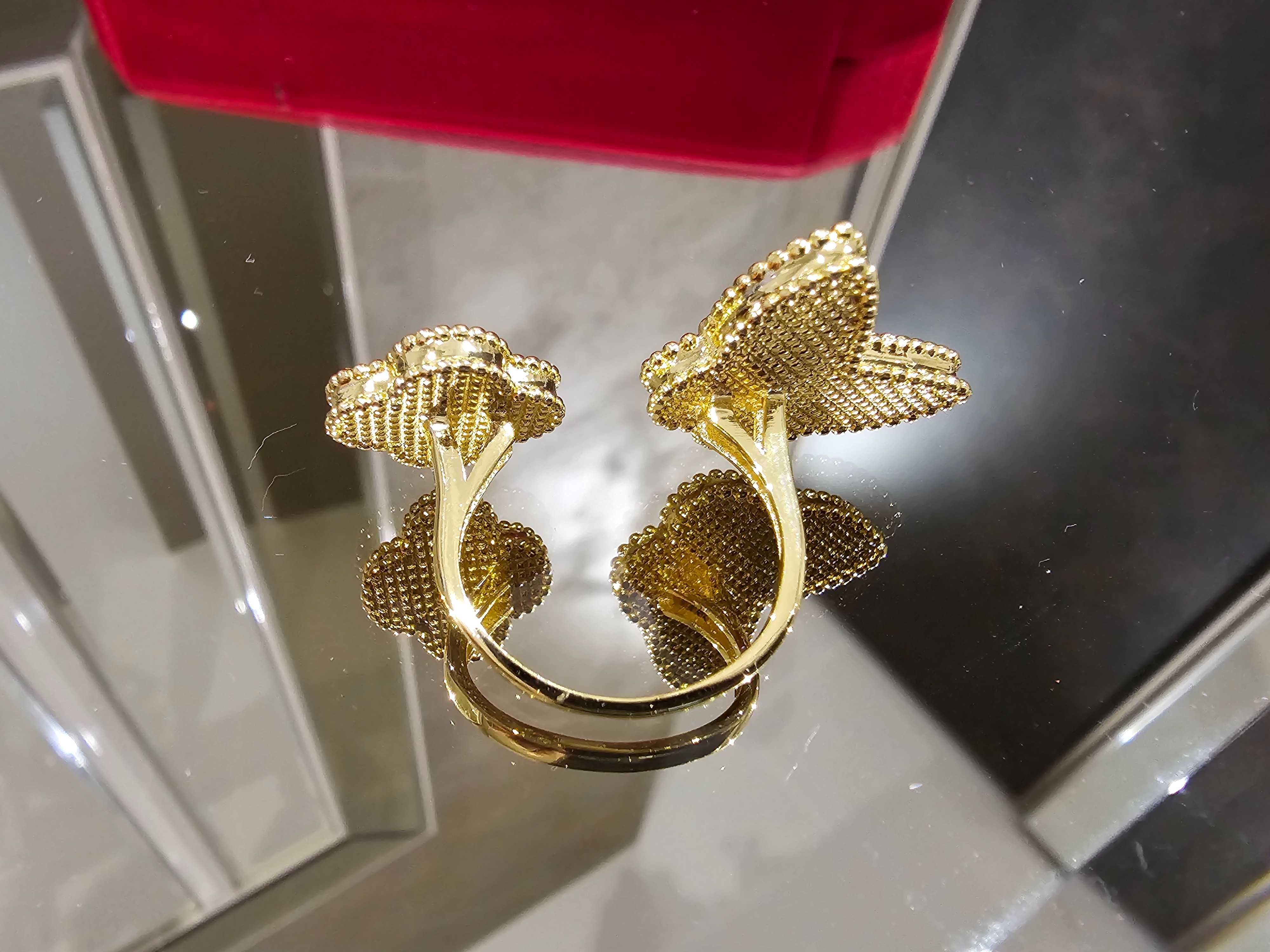 Van Cleef & Arpels VCA Gold Lucky Alhambra Tiger Mother Дамски Пръстен