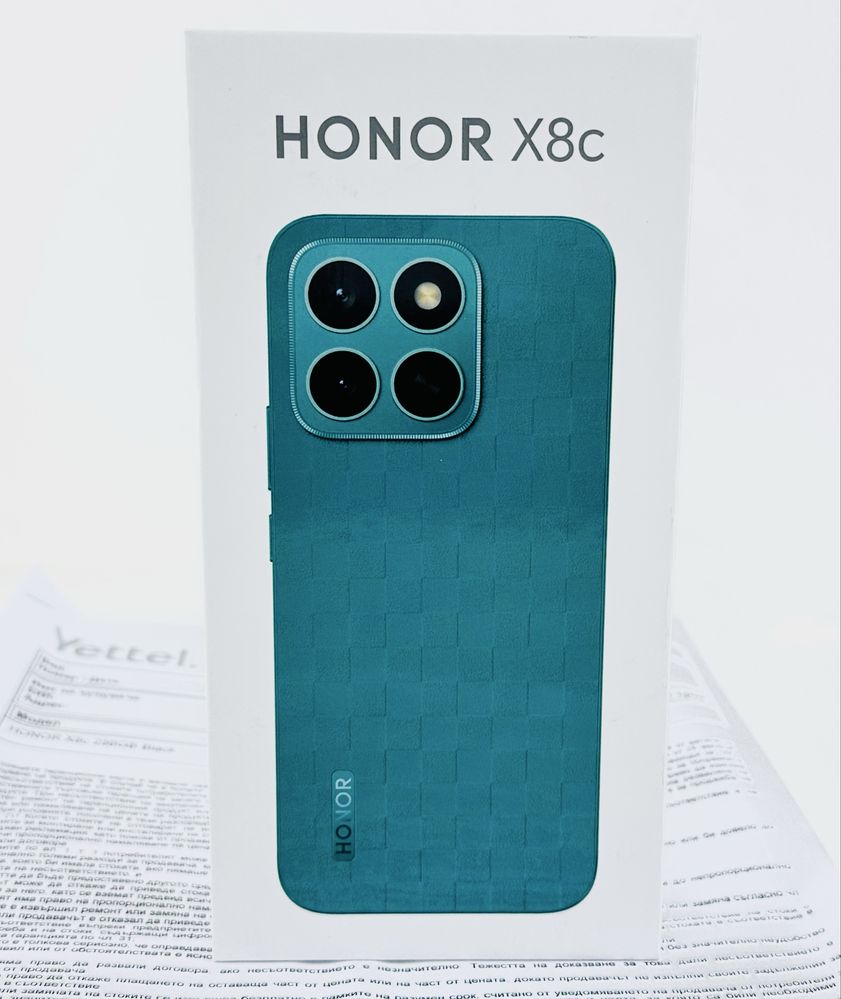 НОВ! Honor X8c 256GB 8RAM Black 3г. Гаранция!