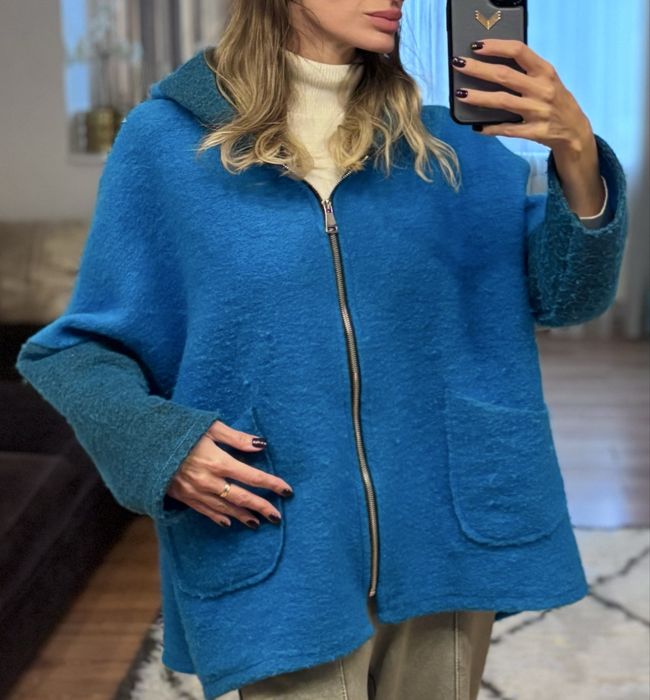 Cardigan bluzon jacheta lana 80%