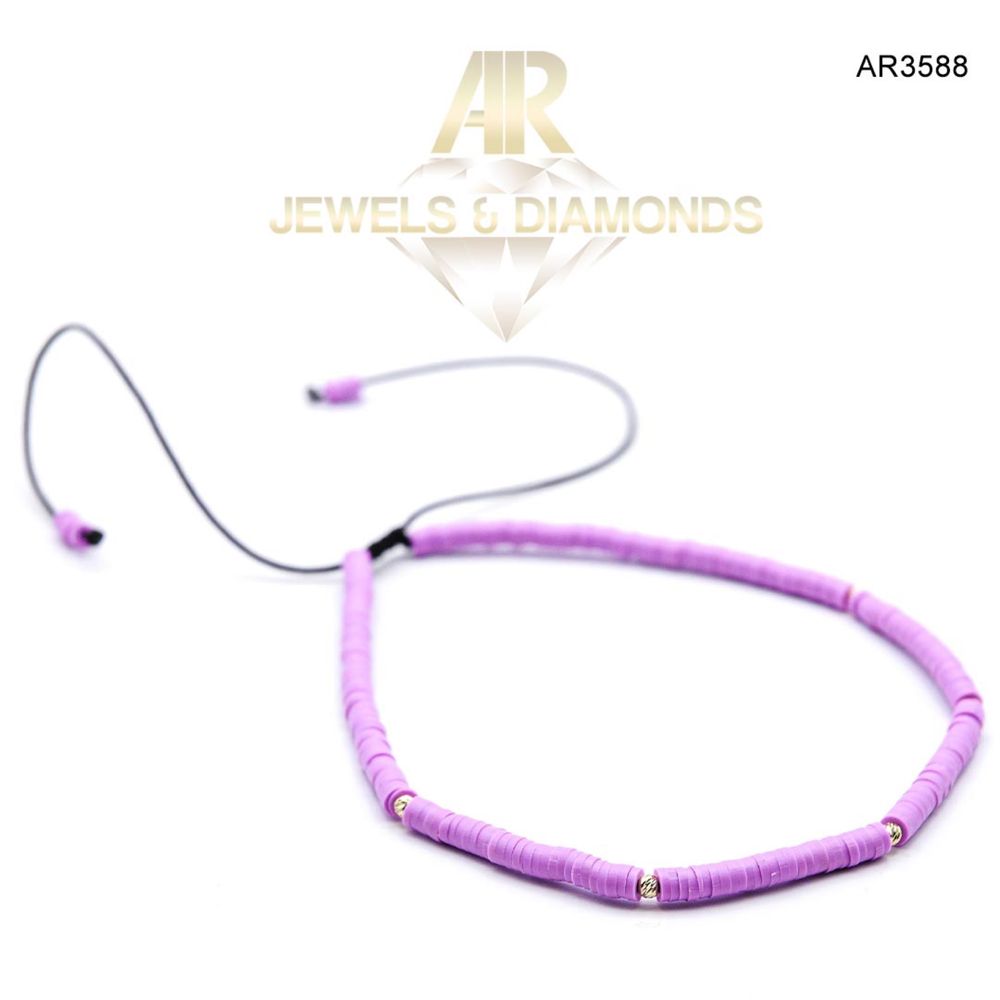 Choker Aur 14K cu Discuri Silicon Mov [AR3588]