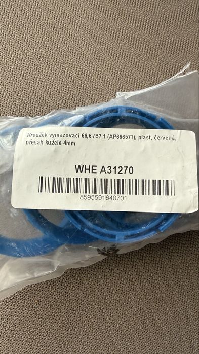 Set 4 Inele de centrare (Ghidaj) 66.6 / 57.1MM, PLASTIC
