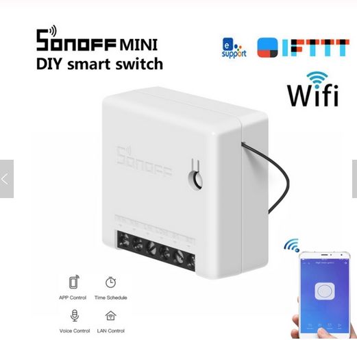 Sonoff Mini R2- Wifi прекъсвач за контакти/осветление, девиатор