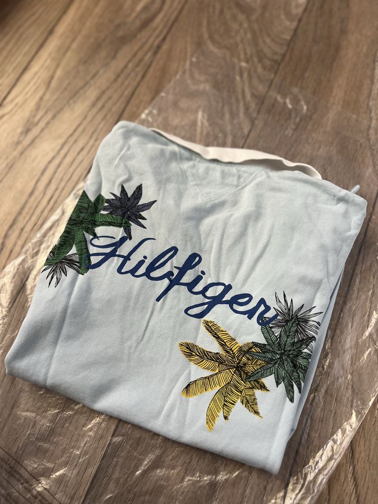 Оригинална дамска тениска Tommy Hilfiger синя
