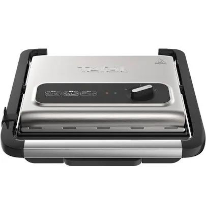 Grill Tefal Inicio GC242D38, 2000 W, Termostat 3 nivele, Placi cu inve