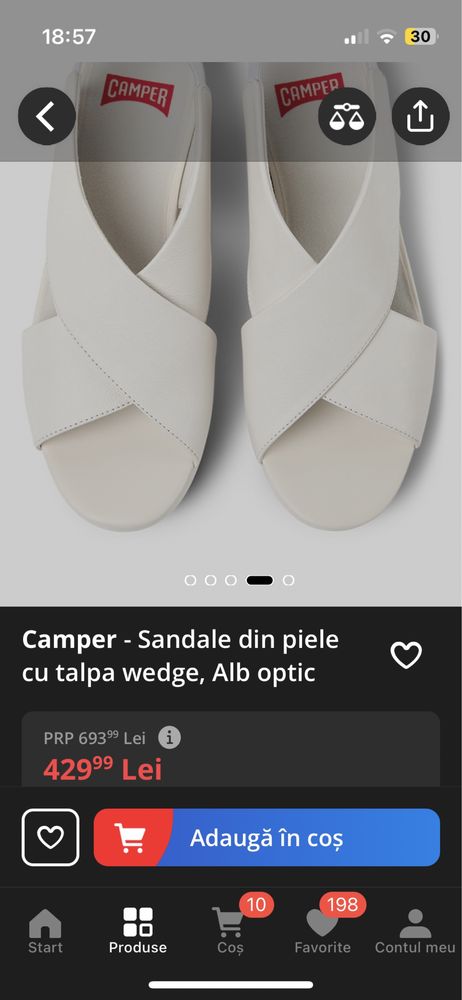 Sandale Camper din piele naturala