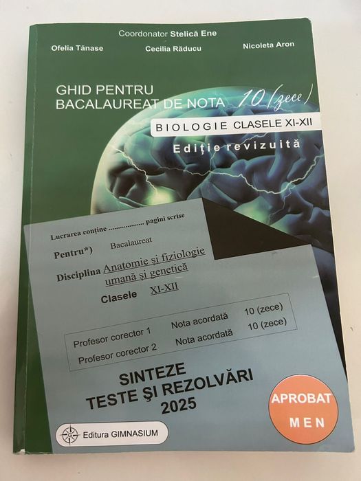 Teste biologie pentru bacalaureat