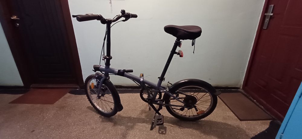 Bicicleta pliabila fold 120 gri Dechatlon Martie 2024