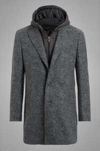 Boggi Milano Jersey Coat With Bib And Hood ОРИГИНАЛ мъжко палто - S/M