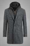 Boggi Milano Jersey Coat With Bib And Hood ОРИГИНАЛ мъжко палто - S/M