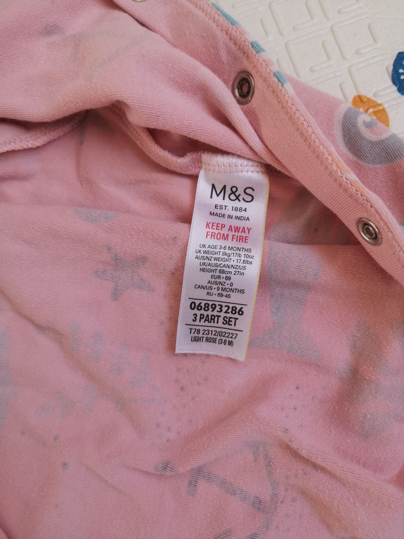 Lot 5 pijamale overall sosete 68 Marks and Spencer